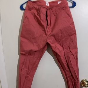 Coral colored capris